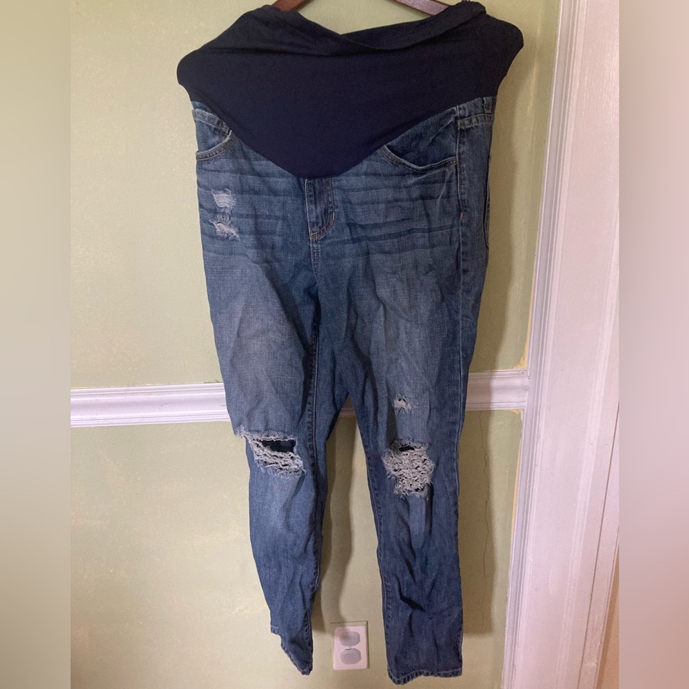 Size 28 Pink Blush Maternity Jeans - Picture 1 of 3